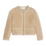 CELINE EMBROIDERED CARDIGAN IN BRUSHED MOHAIR