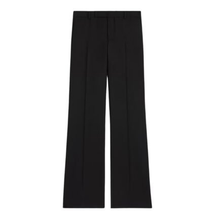 CELINE BNF PANTS IN WOOL GABARDINE ULTRA BLACK