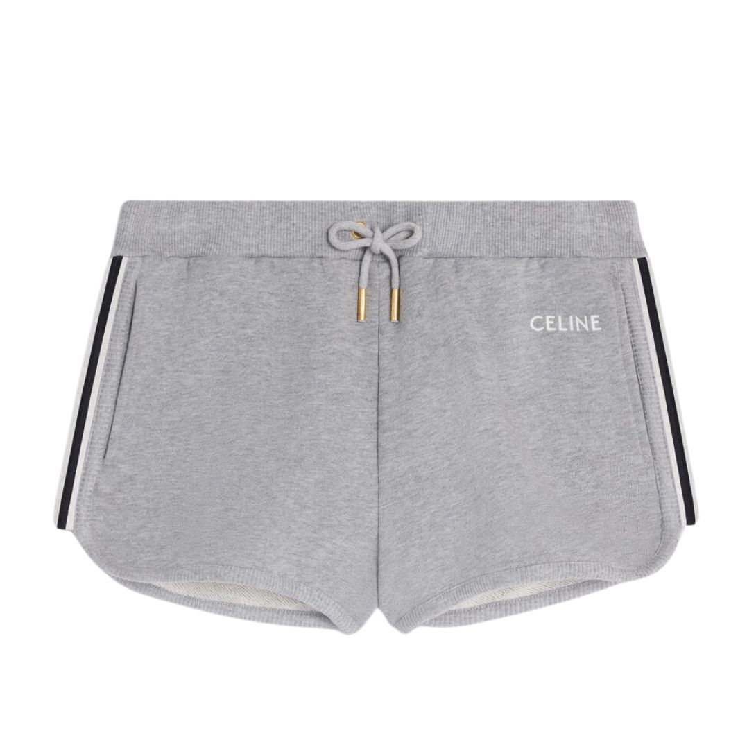 1 CELINE MINI JOGGER SHORTS IN COTTON FLEECE
