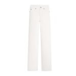 CELINE KITTY JEANS IN OPTIC WHITE WASH DENIM