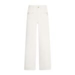 CELINE JANE JEANS IN OPTIC WHITE WASH DENIM
