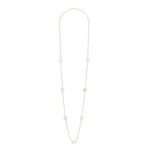 LES PERLES CELINE SAUTOIR IN RESIN PEARLS AND BRASS WITH GOLD FINISH