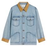 CELINE TRUCKER JACKET IN BLUE ECLIPSE WASH DENIM