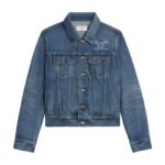 CELINE TRUCKER JACKET IN DARK UNION WASH DENIM