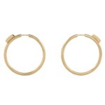 CELINE SYSTEME LARGE HOOPS IN YELLOW GOLD AND DIAMONDS