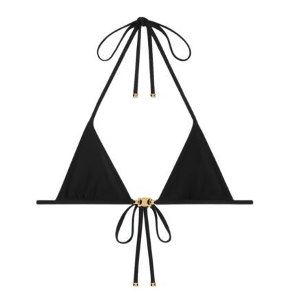 CELINE TRIOMPHE TRIANGLE TOP IN MATTE JERSEY BLACK