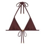 CELINE TRIOMPHE TRIANGLE TOP IN MATTE JERSEY PRUNE