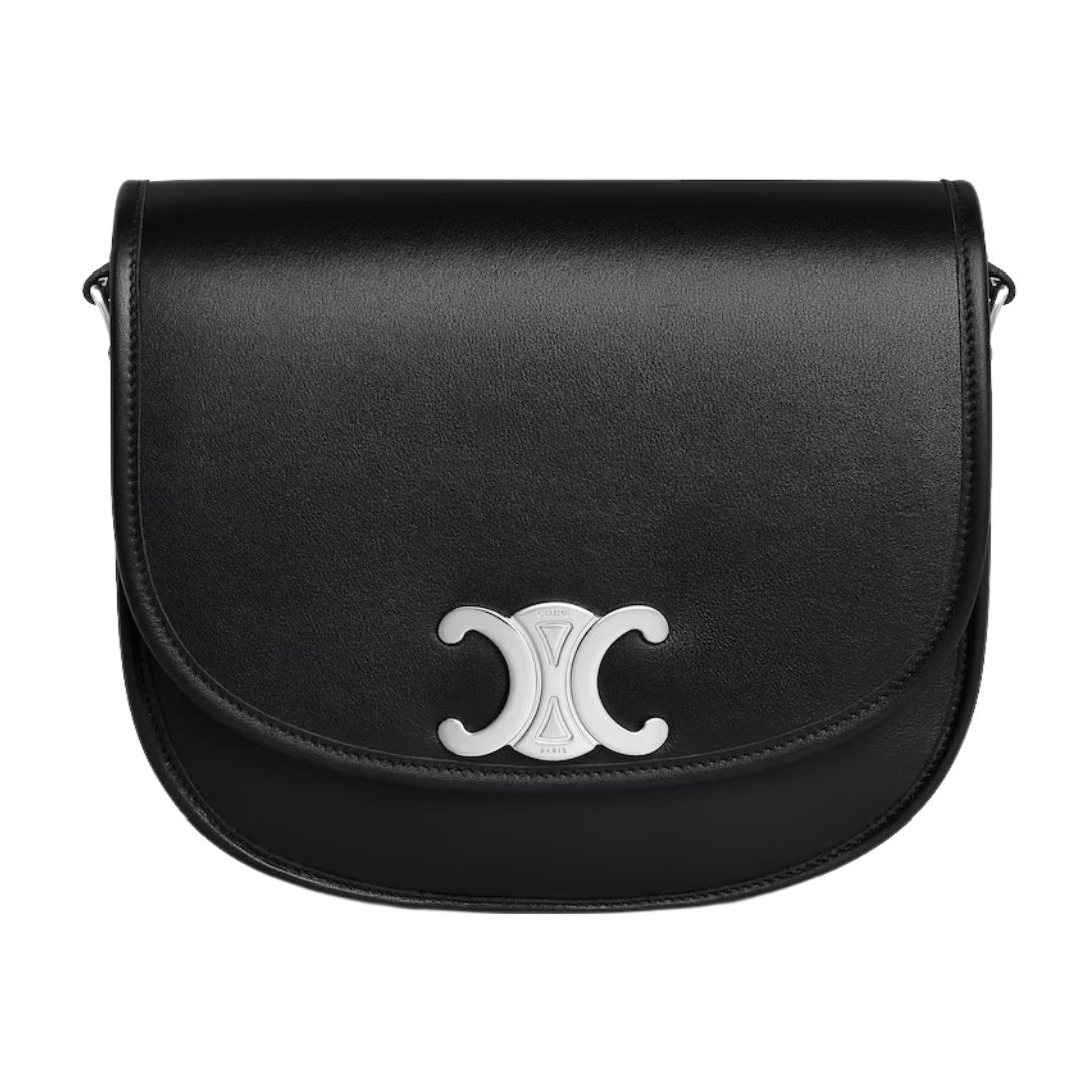 1 CELINE MEDIUM BESACE TRIOMPHE IN SUPPLE NATURAL CALFSKIN