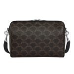 CELINE MINI BOSTON IN TRIOMPHE CANVAS AND CALFSKIN