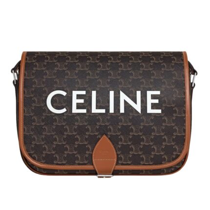 CELINE MESSENGER FOLCO IN TRIOMPHE CANVAS WITH CELINE PRINT