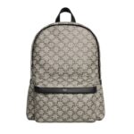CELINE MEDIUM BACKPACK IN TRIOMPHE CANVAS AND CALFSKIN BEIGE