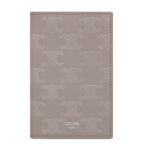 CELINE VERTICAL CARD HOLDER IN CALFSKIN WITH TRIOMPHE EMBOSSED BLACK