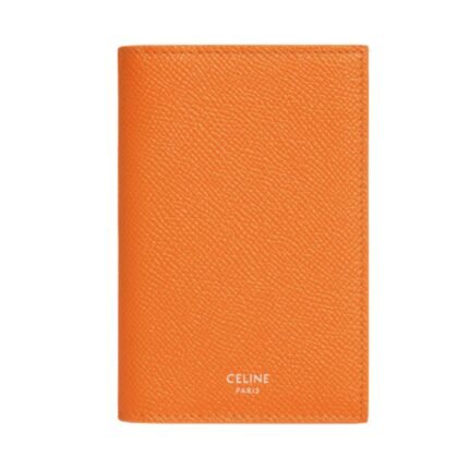 CELINE VERTICAL CARD HOLDER IN GRAINED CALFSKIN