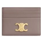 CELINE CARD HOLDER TRIOMPHE IN SHINY CALFSKIN RICE
