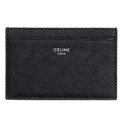 CELINE CARD HOLDER IN GRAINED CALFSKIN