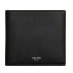 CELINE BI FOLD WALLET IN GRAINED CALFSKIN NAVY BLUE