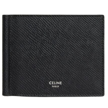 CELINE BILL CLIP WALLET IN GRAINED CALFSKIN