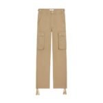 CELINE CARGO PANTS IN COTTON LINEN BLACK