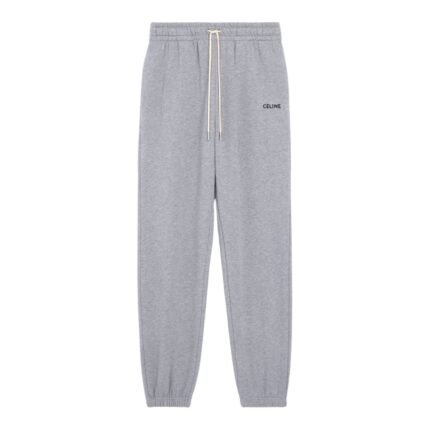 CELINE EMBROIDERED TRACK PANTS IN COTTON