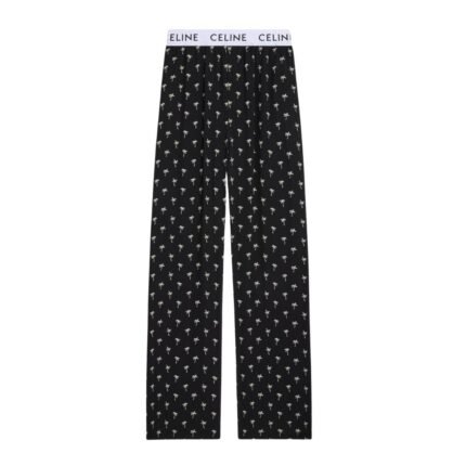 CELINE PAJAMA PANTS IN PRINTED VISCOSE