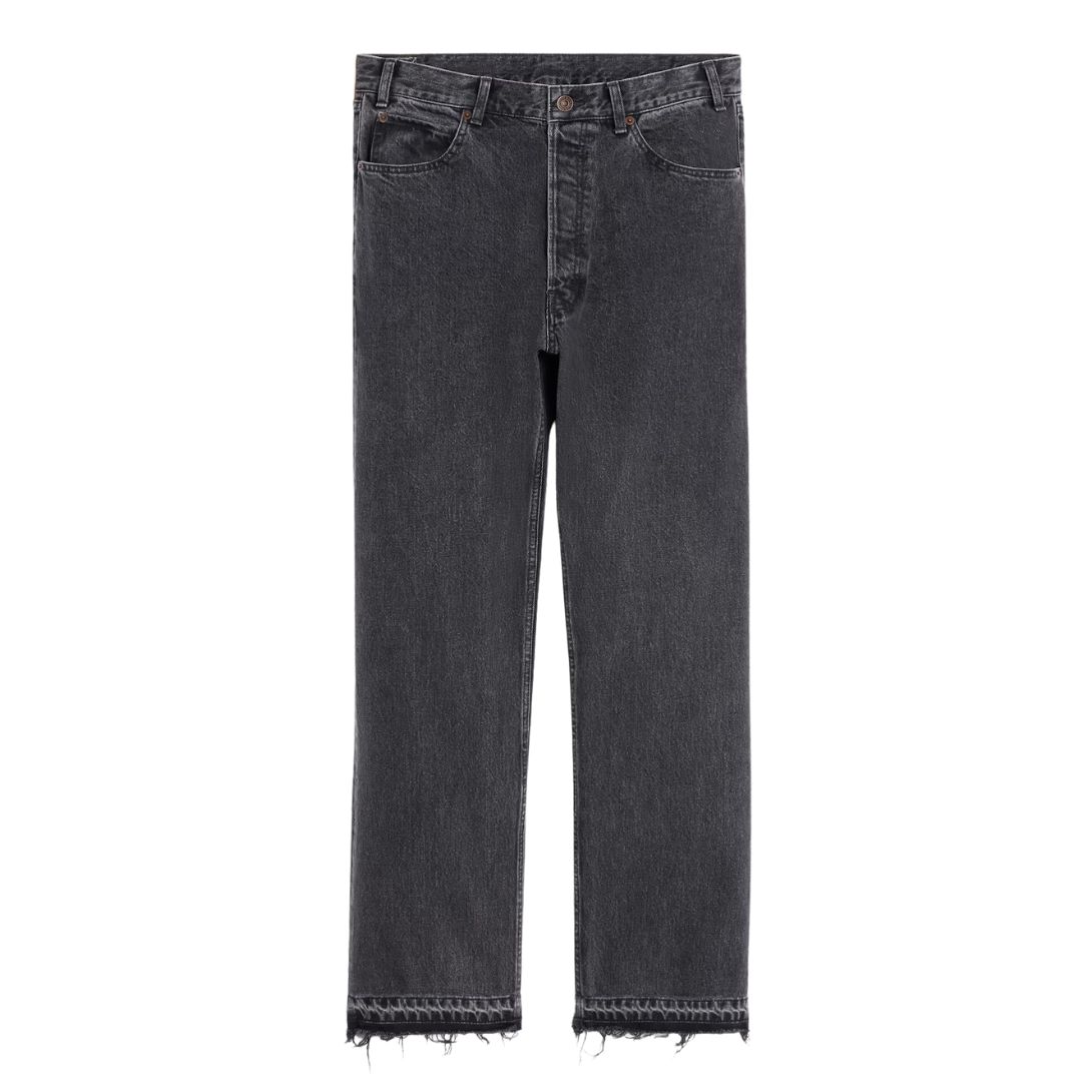 1 CELINE WESLEY JEANS IN CHARCOAL WASH DENIM