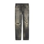 CELINE WESLEY JEANS IN BLACK PARADISO WASH DENIM