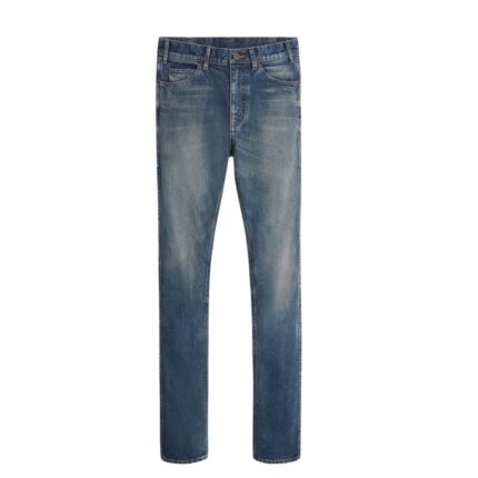 CELINE SKINNY JEANS IN TRAIL WASH DENIM