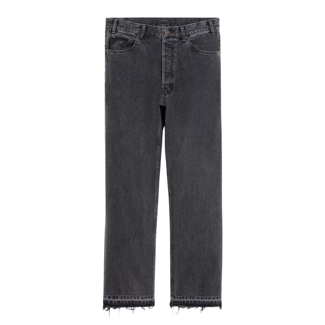 1 CELINE WESLEY JEANS IN CHARCOAL WASH DENIM