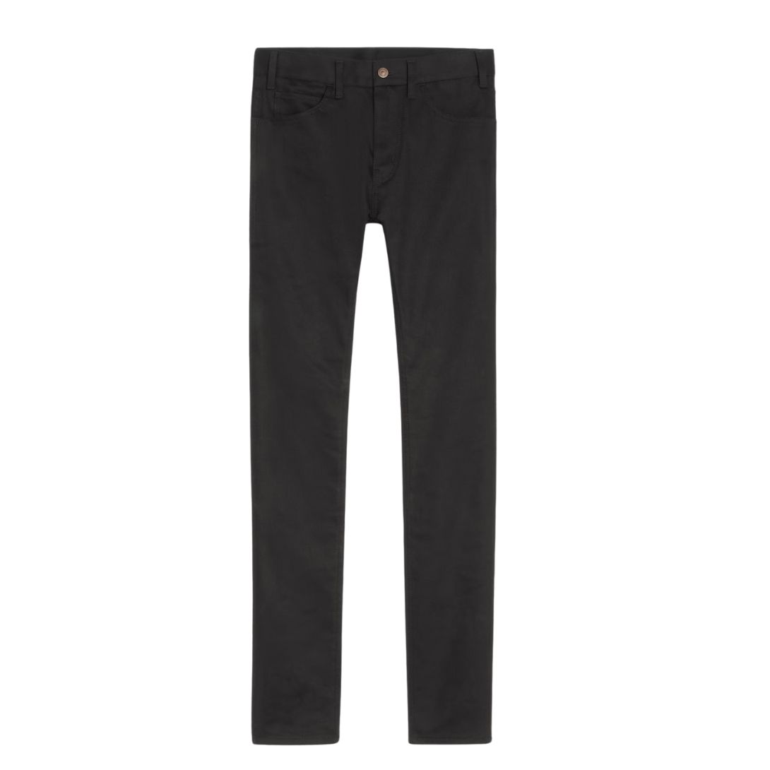 1 CELINE SKINNY JEANS IN VINTAGE PURE BLACK DENIM