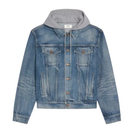 CELINE TRUCKER JACKET IN UNION WASH DENIM