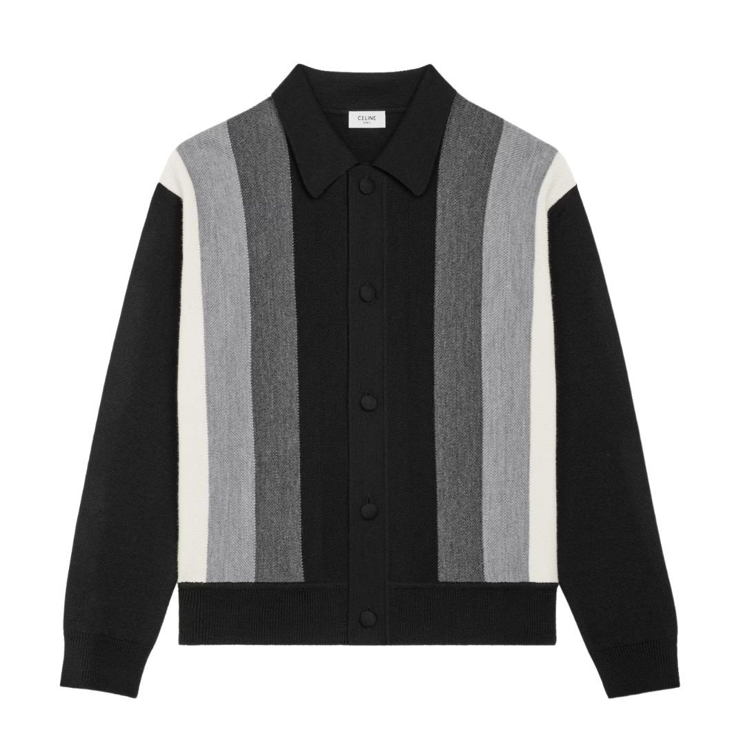 1 CELINE POLO CARDIGAN IN WOOL