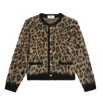 CELINE CARDIGAN JACKET IN BRUSHED MOHAIR