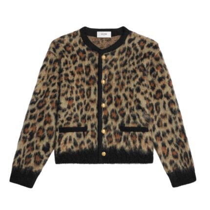 CELINE CARDIGAN JACKET IN BRUSHED MOHAIR