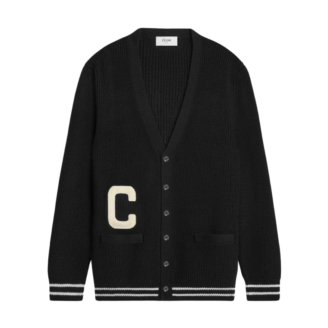 1 CELINE LONG COLLEGE CARDIGAN IN WOOL