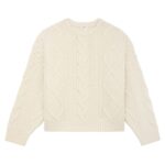 CELINE OVERSIZED CREW NECK SWEATER IN CASHMERE ARAN