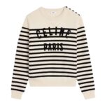 CELINE CREW NECK MARINIÈRE SWEATER IN COTTON