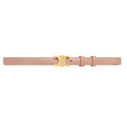 CELINE SMALL TRIOMPHE BELT IN TAURILLON LEATHER BRONZE