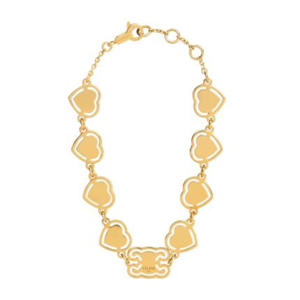 CELINE CŒUR BRACELET IN BRASS WITH GOLD FINISH