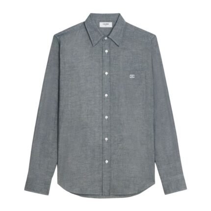 CELINE LOOSE SHIRT IN LIGHT CHAMBRAY COTTON