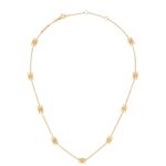 CELINE TRIOMPHE MINI NECKLACE IN BRASS WITH GOLD FINISH