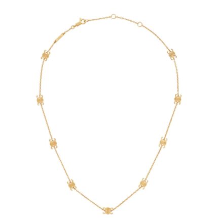 CELINE TRIOMPHE MINI NECKLACE IN BRASS WITH GOLD FINISH
