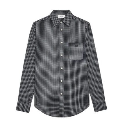 CELINE LOOSE SHIRT IN CHECKED COTTON