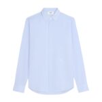 CELINE LOOSE SHIRT IN COTTON POPLIN CIEL