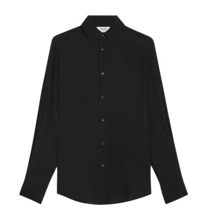 CELINE LOOSE CARNABY SHIRT IN SILK JACQUARD