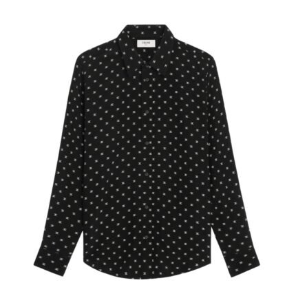 CELINE LOOSE SHIRT IN PRINTED VISCOSE