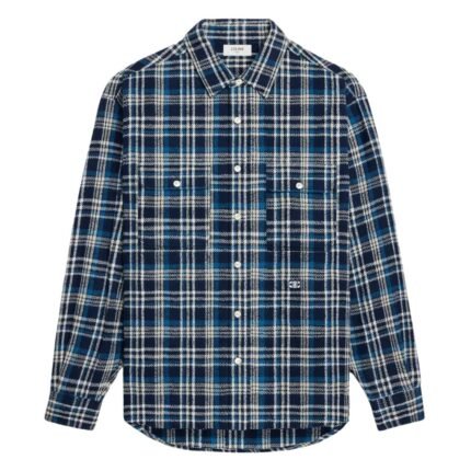 CELINE LOOSE LUMBERJACK SHIRT IN CHECK COTTON