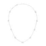 CELINE MINI TRIOMPHE NECKLACE IN BRASS WITH RHODIUM FINISH