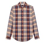 CELINE LOOSE SHIRT IN CHECKED VISCOSE