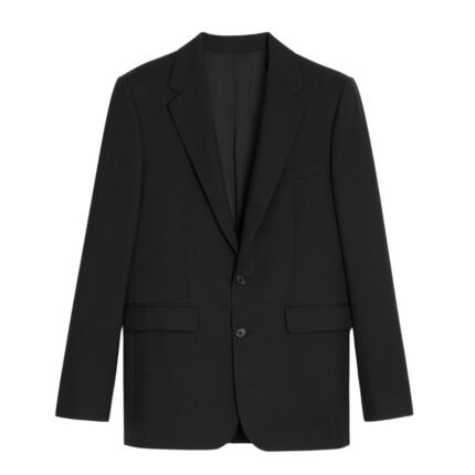 CELINE CLASSIC JACKET IN WOOL GABARDINE NAVY