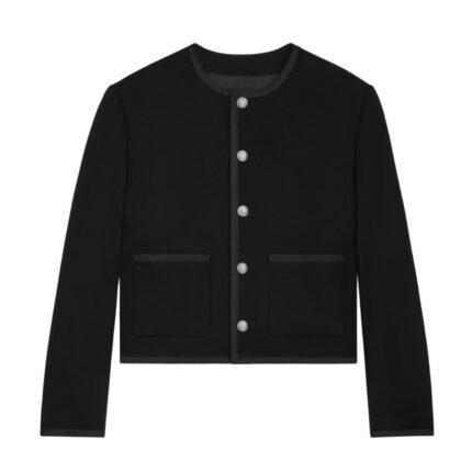 CELINE CHASSEUR JACKET IN CASHMERE FLANNEL